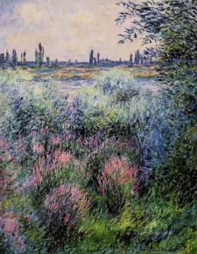  Seine Canvas - A Spot on the Banks of the Seine Claude Monet